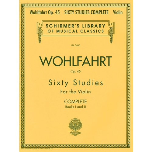 Wohlfahrt - 60 Studies, Op. 45 Complete (Books 1&2)