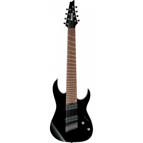 IBANEZ RGMS8 BK Multiscale 8-String Electric Guitar