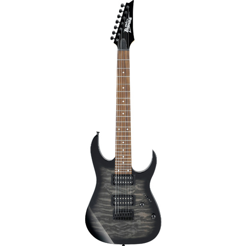 IBANEZ RG7221QA Transparent Black Sunburst TKS 7 String Electric Guitar