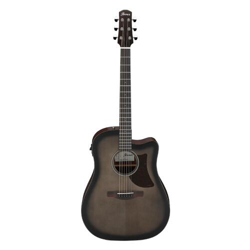 IBANEZ AAD50CE Acoustic/Electric Guitar - Transparent Charcoal Burst Low Gloss