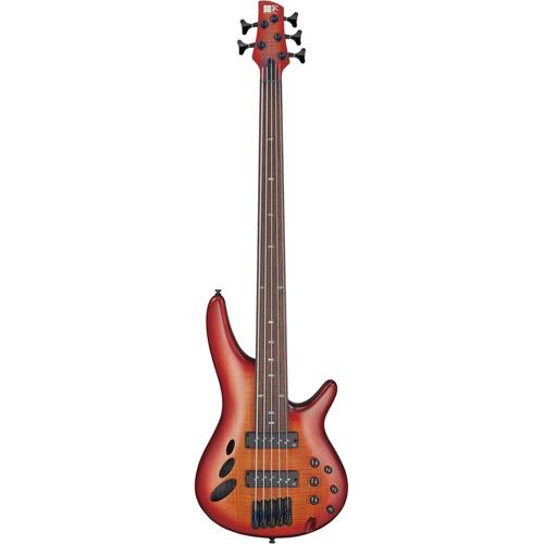 IBANEZ SRD905F Brown Topaz Burst Low Gloss 5-String Bass Guitar