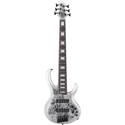 IBANEZ BTB25TH6 Silver Blizzard Matte 6-String Bass Guitar