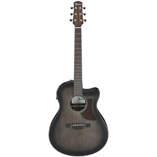 IBANEZ AAM70CETBN Electro Acoustic Guitar Transparent Charcoal Burst Low Gloss Top