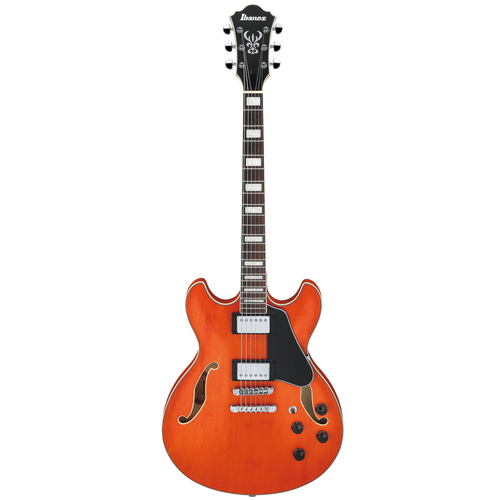IBANEZ AS73T Transparent Tangerine Flat Artcore Semi-Hollowbody Electric Guitar