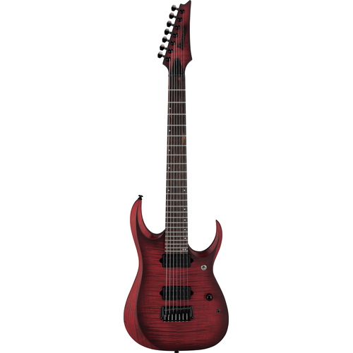 IBANEZ RGD721FA 7 String Wine Red Burst Flat Electric Guitar