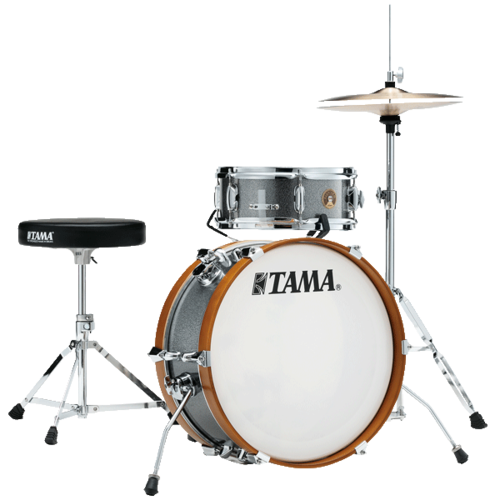 TAMA Club-JAM Mini 2-Piece Compact Drum Kit Galaxy Silver LJK28H4GXS