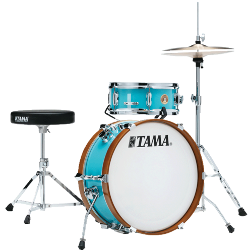 TAMA Club-JAM Mini 2-Piece Compact Drum Kit Aqua Blue LJK28H4AQB
