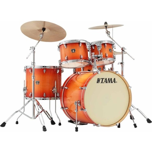 TAMA Superstar Classic 5 Pce Tangerine Lacquer Burst Drum Kit CL52KSTLP