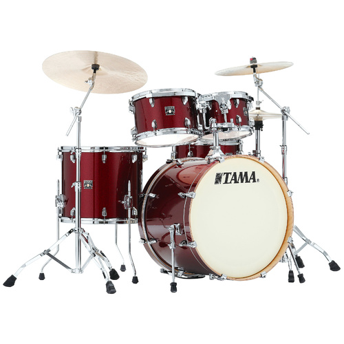TAMA Superstar Classic 5 Pce Dark Red Sparkle Drum Kit CK52KSDRP