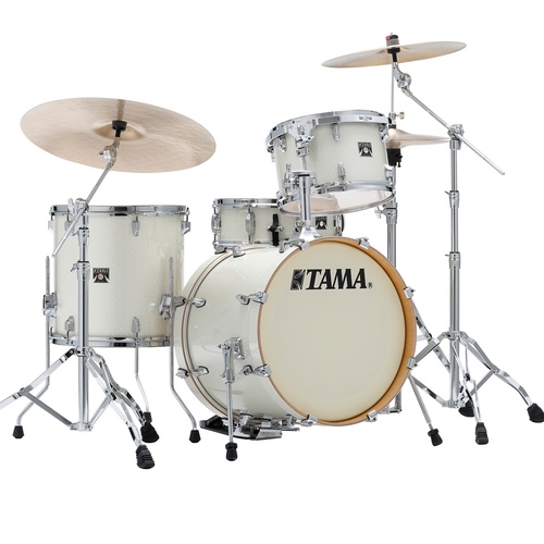 TAMA Superstar Classic 4 Pce Vintage White Sparkle Drum Kit CK48SVWS