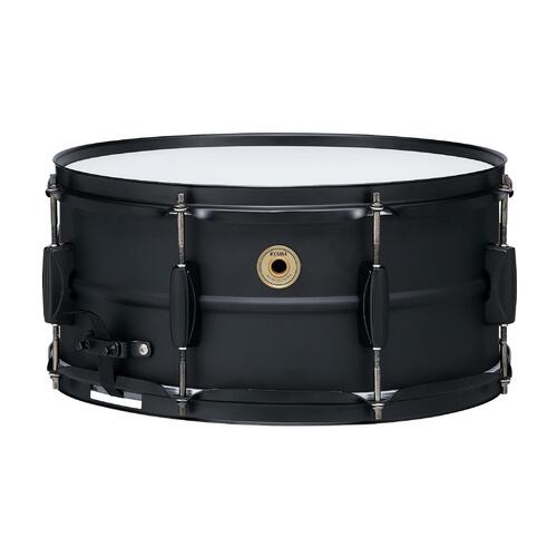 TAMA Metalworks Black Steel 14x6.5 Inch Snare Drum BST1465BK