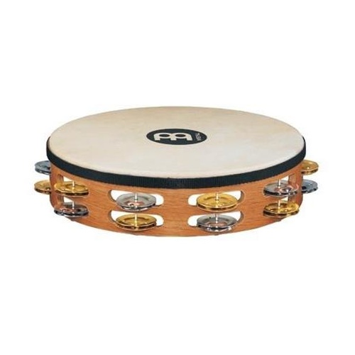 MEINL Headed Recording 10 Inch Tambourine w/Dual Alloy Jingles