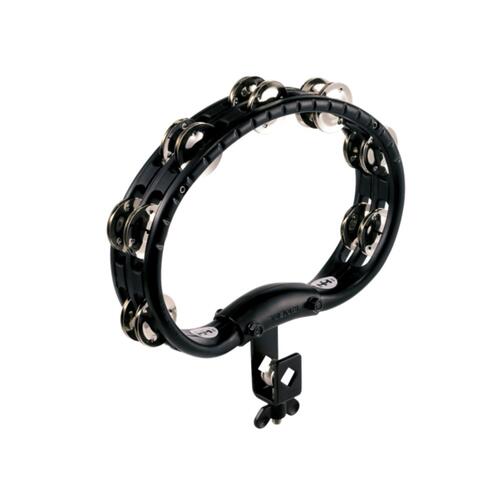 MEINL Mountable Tambourine Black w/Steel Jingles TMT2BK