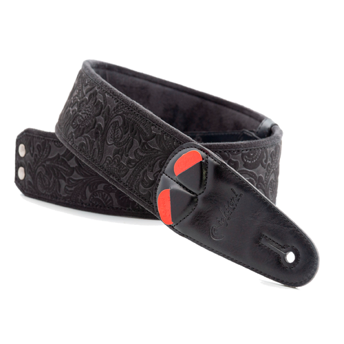 RIGHT ON Mojo Sandokan-60 Black Guitar Strap