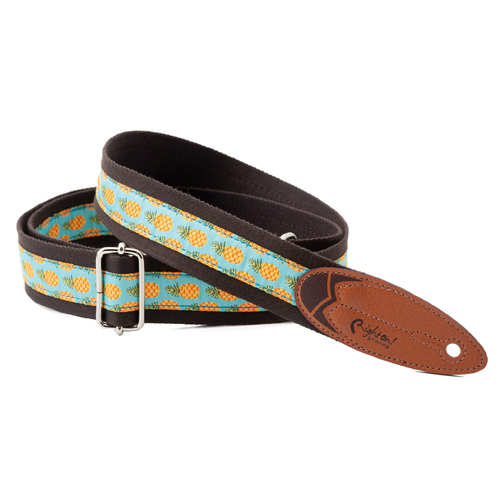 RIGHT ON Roadrunner Surf Malibu Brown Guitar Strap