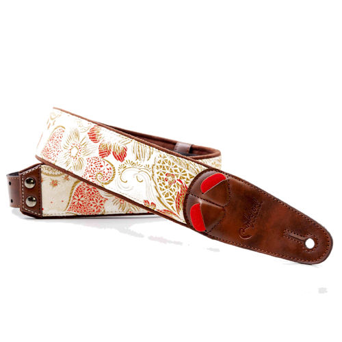 RIGHT ON Mojo Hokkaido Beige Guitar Strap