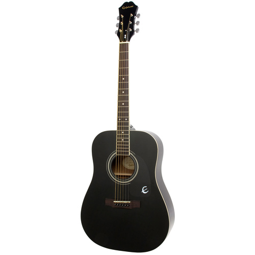 EPIPHONE DR100 Acoustic Guitar Ebony Finish 