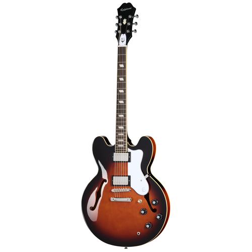 Epiphone Bonehead Riviera Dark Tobacco Burst Semi Hollow Electric Guitar