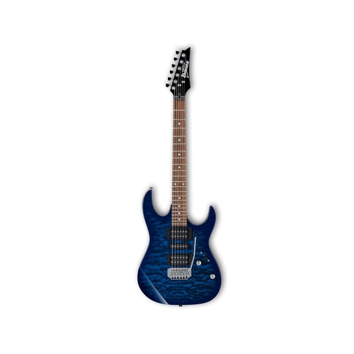 IBANEZ GIO RX70QA Transparent Blue Electric Guitar