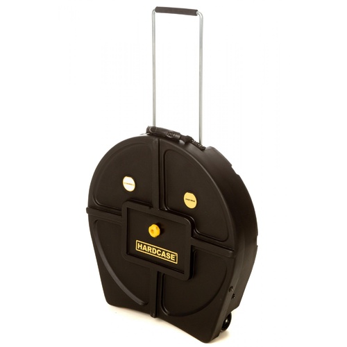 HARDCASE 22 Inch Cymbal Case Black w/wheels