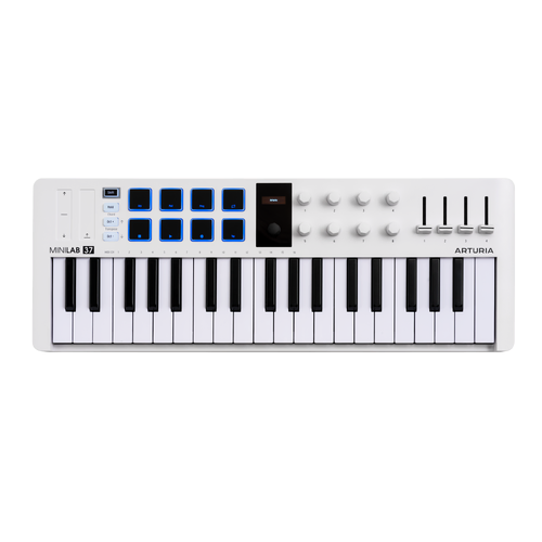 ARTURIA MiniLab MK3 37 Key Compact MIDI Controller - White