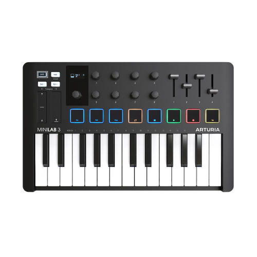 ARTURIA MiniLab MK3 25 Key USB MIDI Controller - Black