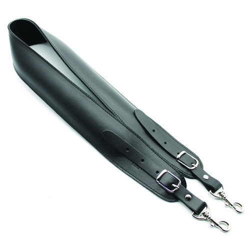 DSL Black/Black Leather Saddle W/ Clip Banjo Strap