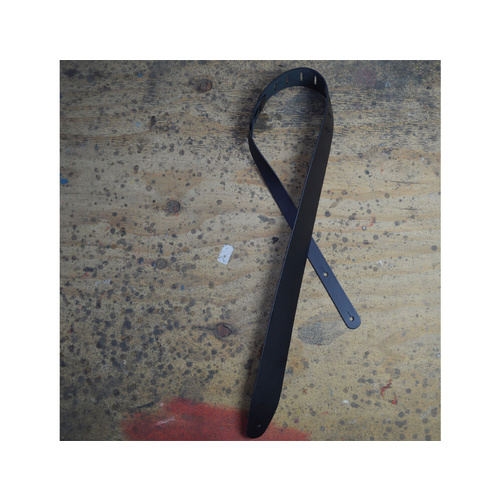 COLONIAL LEATHER Black 2.5" Leather Guitar Strap