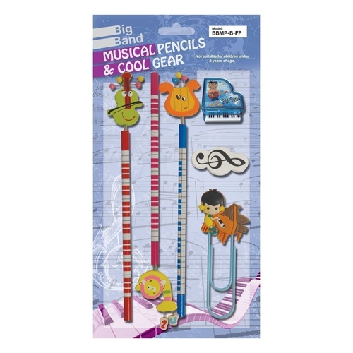BIG BAND Funny Face Pencil Stationary Set