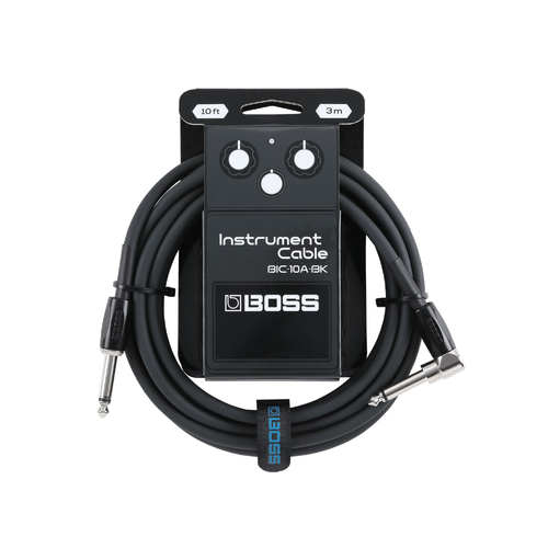 BOSS Bic Color 10ft Instrument Cable BIC-10A-BK Black