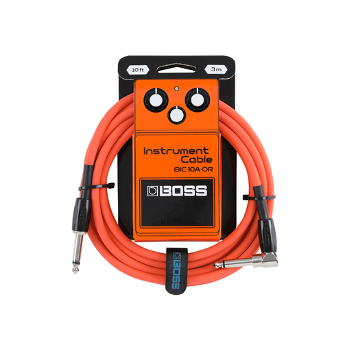 BOSS Bic Color 10ft Instrument Cable BIC-10A-OR Orange