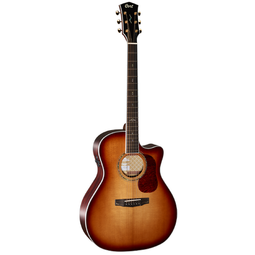 CORT Gold Series A8 Auditorium Light Burst Acoustic Electric Guitar w/Deluxe Gig Bag