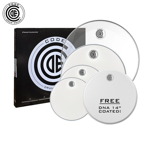 Code DNA Drum Head Pack, Coated 10/12/16/22 (w/Free DNA 14")