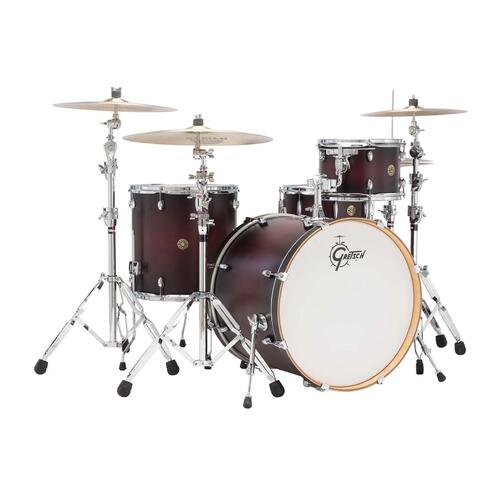 GRETSCH Catalina Maple 4 Piece Drum Kit Satin Deep Cherry Burst