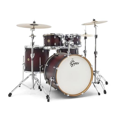 GRETSCH Catalina Maple 5 Piece Drum Kit Satin Deep Cherry Burst