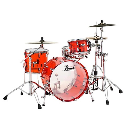 PEARL CRYSTAL BEAT 3pce Ruby Red Shell Drum Kit