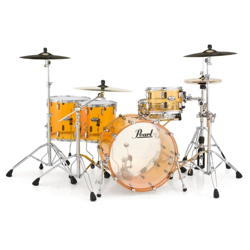 PEARL CRYSTAL BEAT 4pce Rock Tangerine Glass Shell Drum Kit