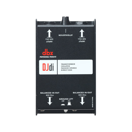 DBX DJdi 2 Channel Stereo Passive DI Box
