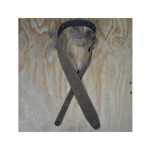 COLONIAL LEATHER Brown Double Suede Guitar Strap