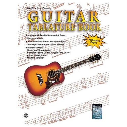 Guitar Tab Manuscript Book - Belwin