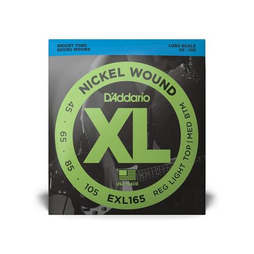 D'Addario 45/105 XL Custom Light 4-String Bass Strings