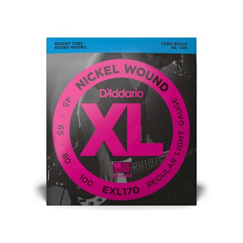 D'Addario 45-100 XL Light 4-String Bass Strings