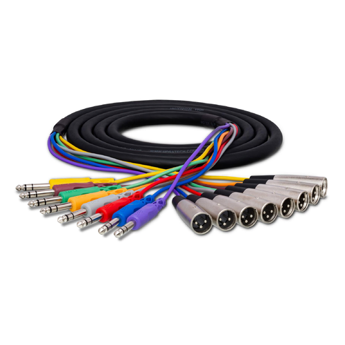 HOSA TECHNOLOGY Balanced TRS 1/4" (6.5mm) to XLR3M Interconnect Snake Cable (3m)