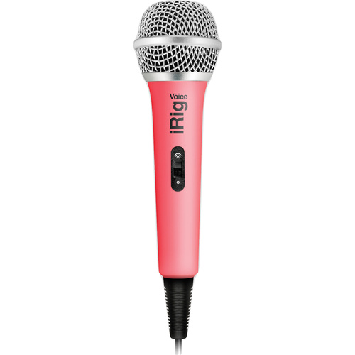 IK MULTIMEDIA iRig Mic Voice Handheld Analogue Mic for IOS Devices - Pink