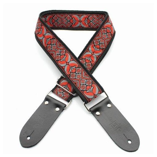 DSL Jacquard Weaving DC-RED Guitar Strap