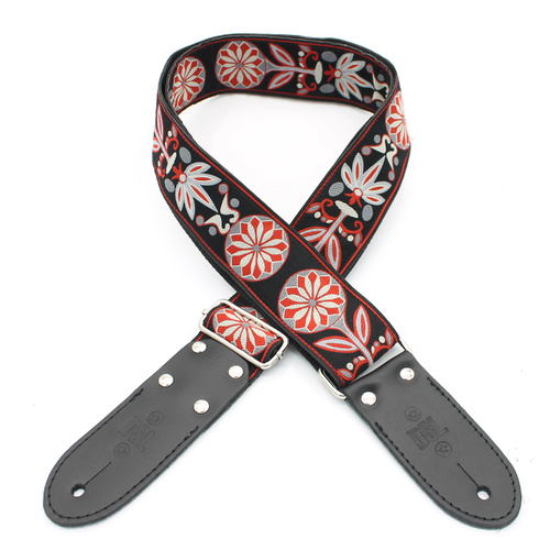 DSL Jacquard Weaving FAIR-RED Guitar Strap