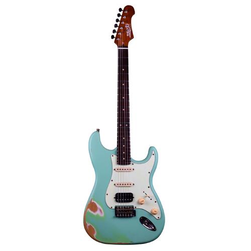 JET JS-400 Electric Guitar - Relic - Seafoam Green