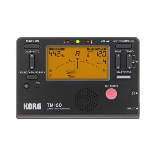 KORG Guitar Tuner Metronome Black TM-60