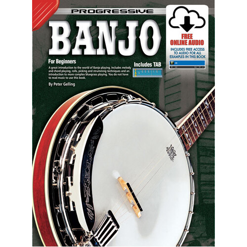 Progressive Banjo Method Beginners Book with Online Media
