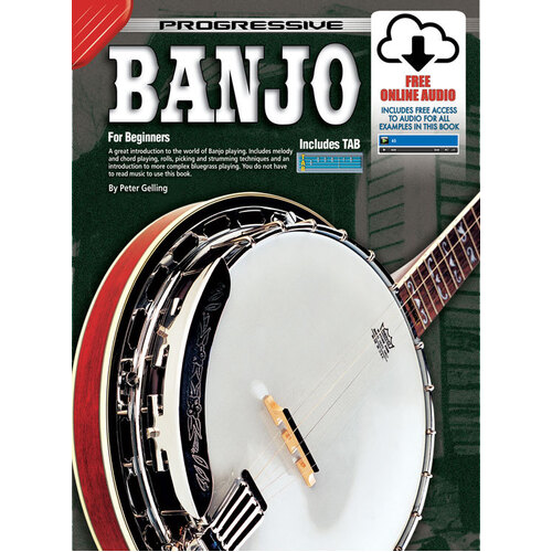Progressive Banjo Method Beginners Book with Online Media